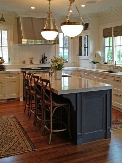 You can make islands narrower without a sink. Trending Kitchen Island Ideas With Seating 20 | Stools for ...