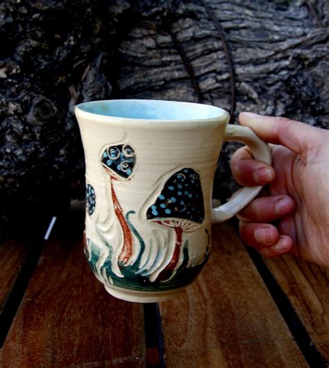 Unique Coffee Mugs Ceramic Mugs Mushroom Coffee Mug Set Etsy