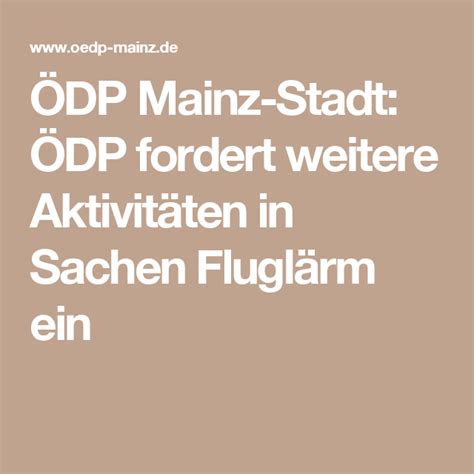 +49 (0) 6131 / 2173887, handy: ÖDP Mainz-Stadt: ÖDP fordert weitere Aktivitäten in Sachen ...
