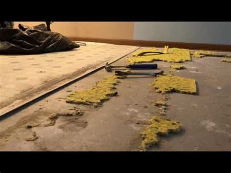 How to remove old carpet padding that's stuck to the floor ...