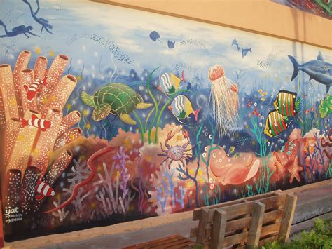 14 lukisan pemandangan dasar laut. Pelukis Mural Shah Alam: Dasar Laut