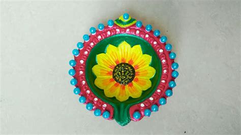 Easy Diya Painting And Decoration Idea How To Decorate Diya Diya