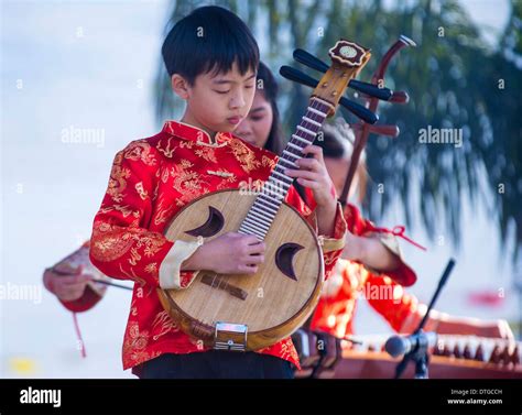 Chinese Musician Perform During The Chinese New Year Celebrations Held