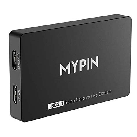 Mypin 4k 60fps Hd Hdr Game Capture Usb 3 0 Passthrough Video In 1080p 60fps Con Registrazione