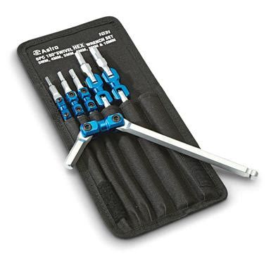 Allen keys set hexahedron wrench on brown green background, hex, spanners. 6-Pc. Astro Pneumatic Metric Flex Hex Wrench Set - 613057 ...