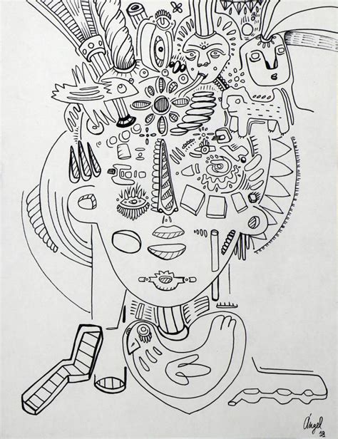 Open Mind Drawing Drawings Intuitive Painting Art