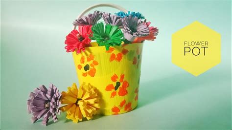 Mini Flower Pot By Nb Crafts Youtube