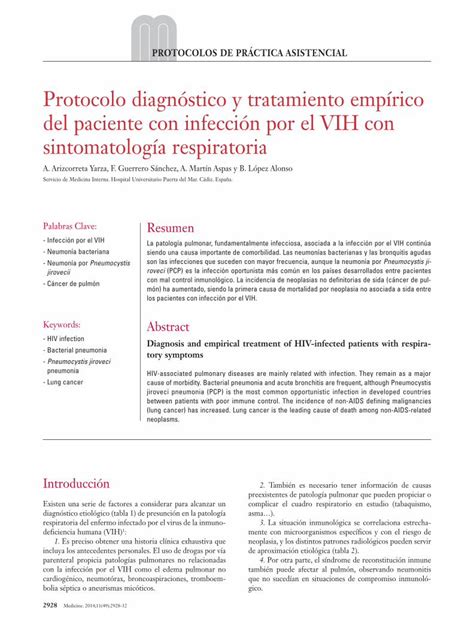 Pdf Protocolo Diagn Stico Y Tratamiento Emp Rico Del Paciente Con