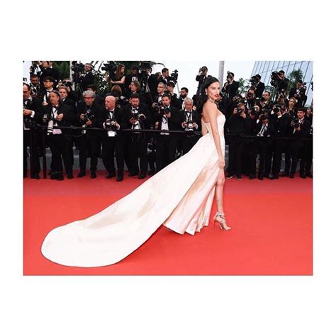 Adriana Lima In Cannes 2018 Strapless Dress Formal Adriana Lima