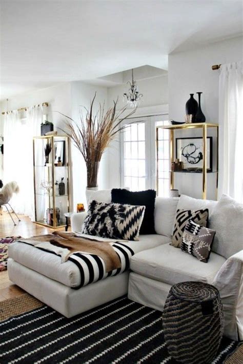 48 Black And White Living Room Ideas Black White Living