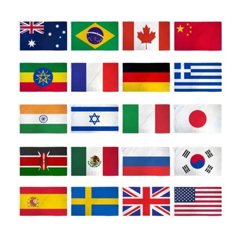 set of 20 international country flags 3x5ft international countries flags set 90 00 picclick