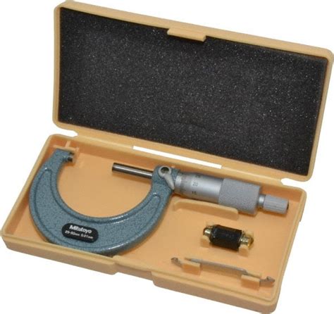 25 50mm Outside Micrometer 001mm Micrometer Measuring Tools With High