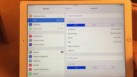How to fix the Royal Caribbean WiFi on an iOS 9 iPad when nothing loads