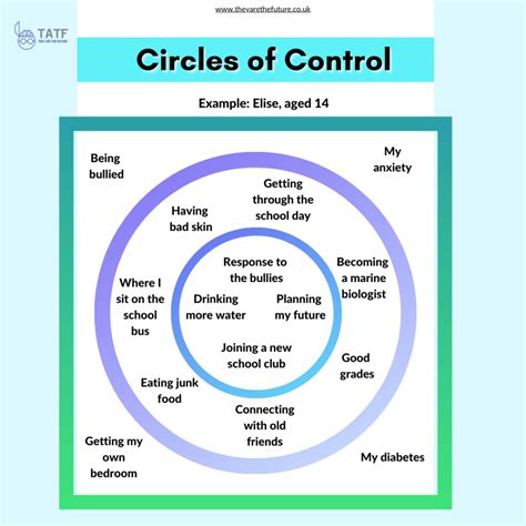 Free Circle Of Control Worksheet