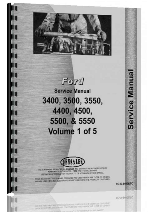 Ford 3400 Industrial Tractor Service Manual