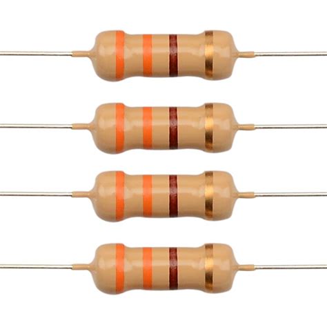 Hongyetaja Carbon Film Resistor 330 Ohms 12 W 5 Pack Of 100 Resistors