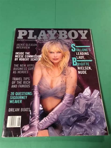 Playboy August Brigitte Nielsen Vintage Magazine Centerfold Pin Up