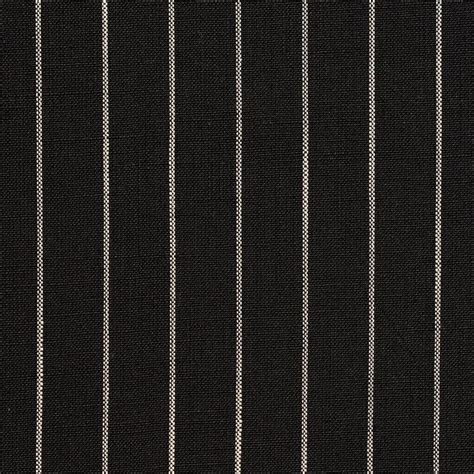 Onyx Pinstripe Black Small Scale Tweed Drapery And Upholstery Fabric By