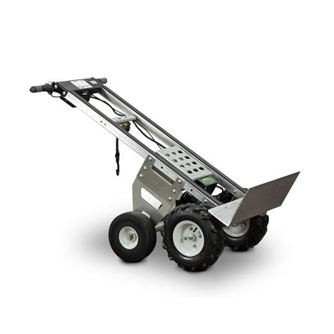 Overland Electric Powered Aluminum Hand Truck With Foot Plate Granite