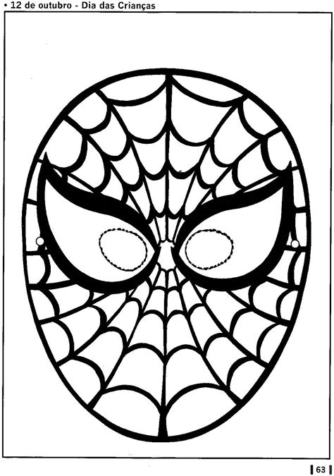 máscara de homem aranha espaÇo educar