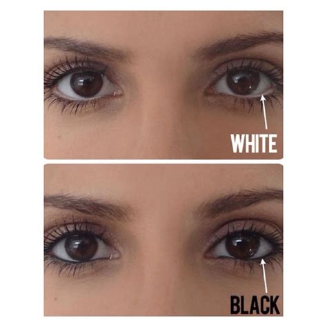 The Difference Of White Or Black Eyeliner On Your Water Line White