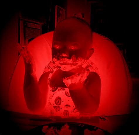 Neon Zombie Baby Horror By Johnnycurcio On Deviantart