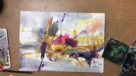 Expressive Abstract Watercolor Painting Youtube Abstract Watercolor