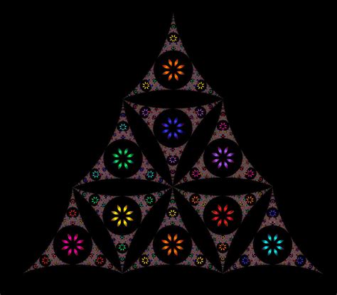 Fractal Pyramid Painting By Bruce Nutting Pixels