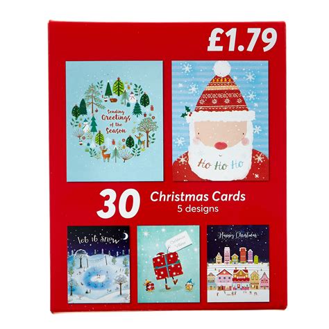 Buy Pack Of 30 Childrens Christmas Cards 5 Designs For Gbp 179