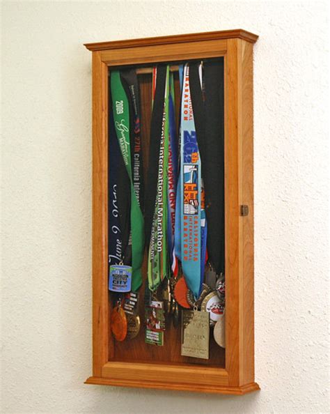 Marathon Sports Medal Display Case Wall Cabinet Etsy