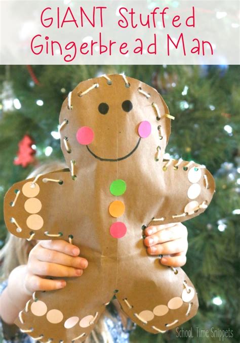 Gingerbread Man Craft Preschoolers Will Love School Time Snippets