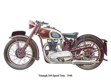 Motorcycles Of The 20th Century Vintage Motorcycle Art Motorcycle