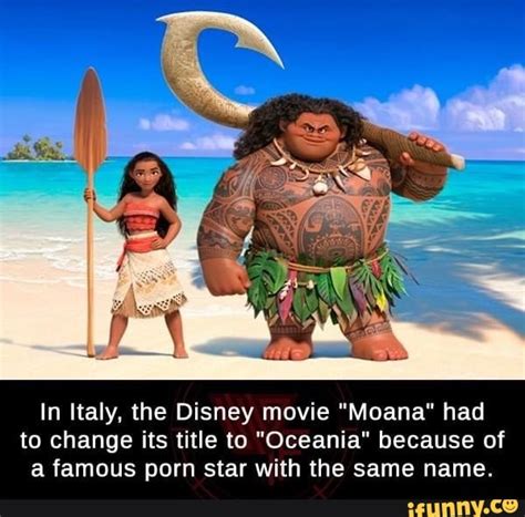 In Italy The Disney Movie Moana Had To Change Its Title To Oceania