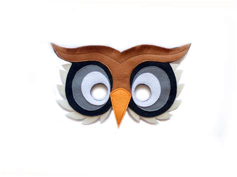 Owl Mask Children Owl Costume Adult Bird Mask Felt Mask Etsy