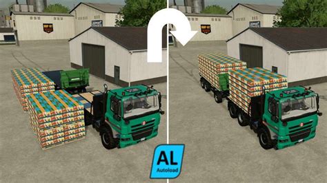 Trucks And Trailer With Pallet Autoload V1000 Ls22 Farming
