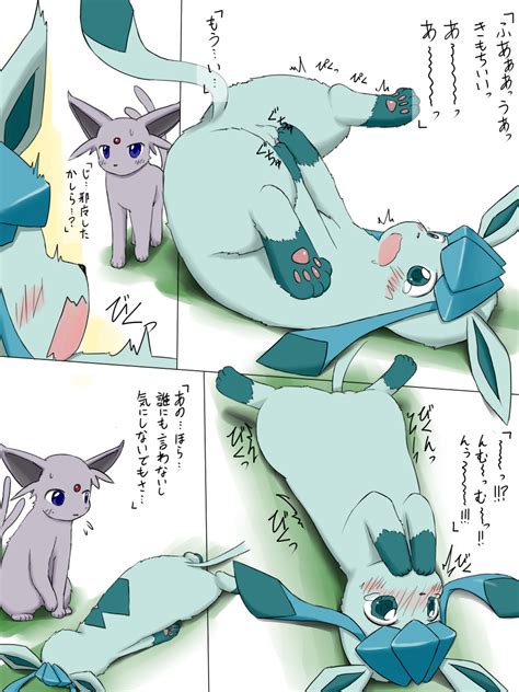 Rule 34 1girls Ambiguous Gender Blush Caught Comic Duo Eeveelution Espeon Female Feral Feral