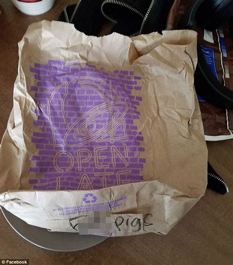 Taco bell, the bell design and related logos are registered trademarks of taco bell corp. Taco Bell employee writes 'F*** pigs' on Houston cop's bag ...