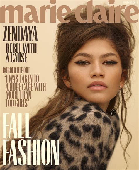 Zendaya Covers Marie Claires September Issue Tom And Lorenzo Bloglovin