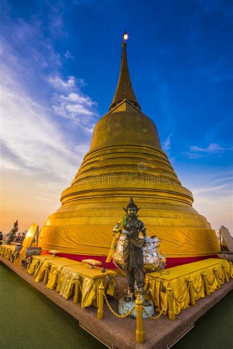 Wat Saket Golden Mount Bangkok Thailand Editorial Stock Photo