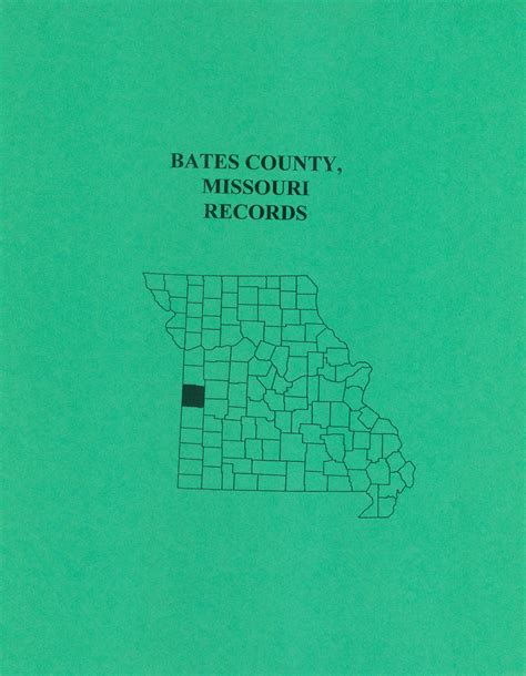 Bates County Missouri Records Southern Genealogy Books