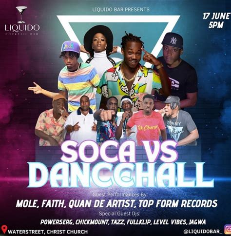 Soca Vs Dancehall Whats On In Barbados 2023 06 17