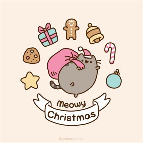 Meowy Christmas Pusheen Know Your Meme