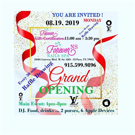 Grand Opening Monday 8192019 Spa T Certificate Nail Spa Spa