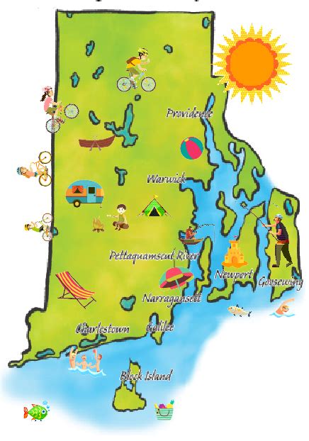 Map Of Rhode Island Beaches