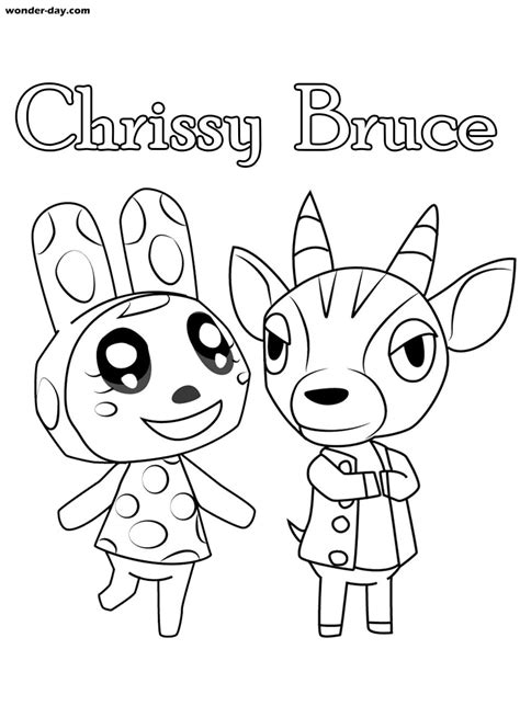 Coloriages Animal Crossing sur Wonderday.com