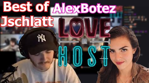 Best Of Jschlatt On Alexbotezs Love Or Host Youtube