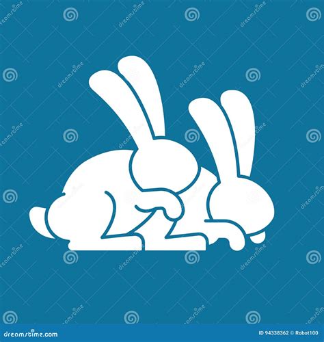 Bunny Sex Rabbit Intercourse Stock Vector Illustration Of Little Interaction 94338362