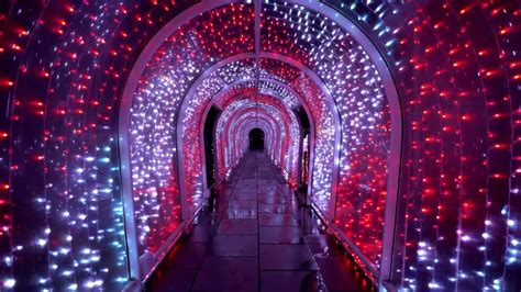 Lci Bude Tunnel Christmas Illumination Youtube