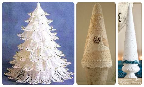 7 Simple Lace Doily Christmas Tree Ideas