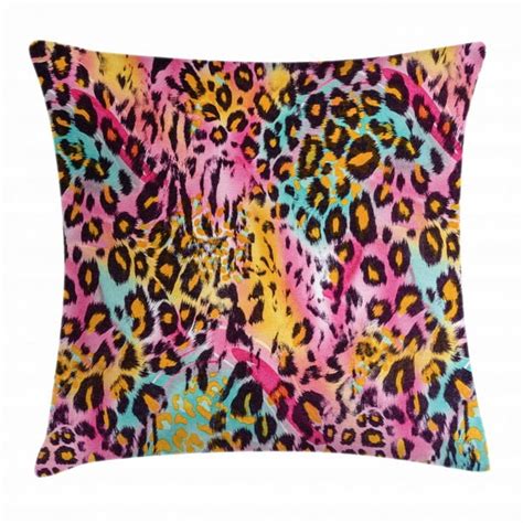 Leopard Print Throw Pillow Cushion Cover Mottled Exotic Panthera Skin